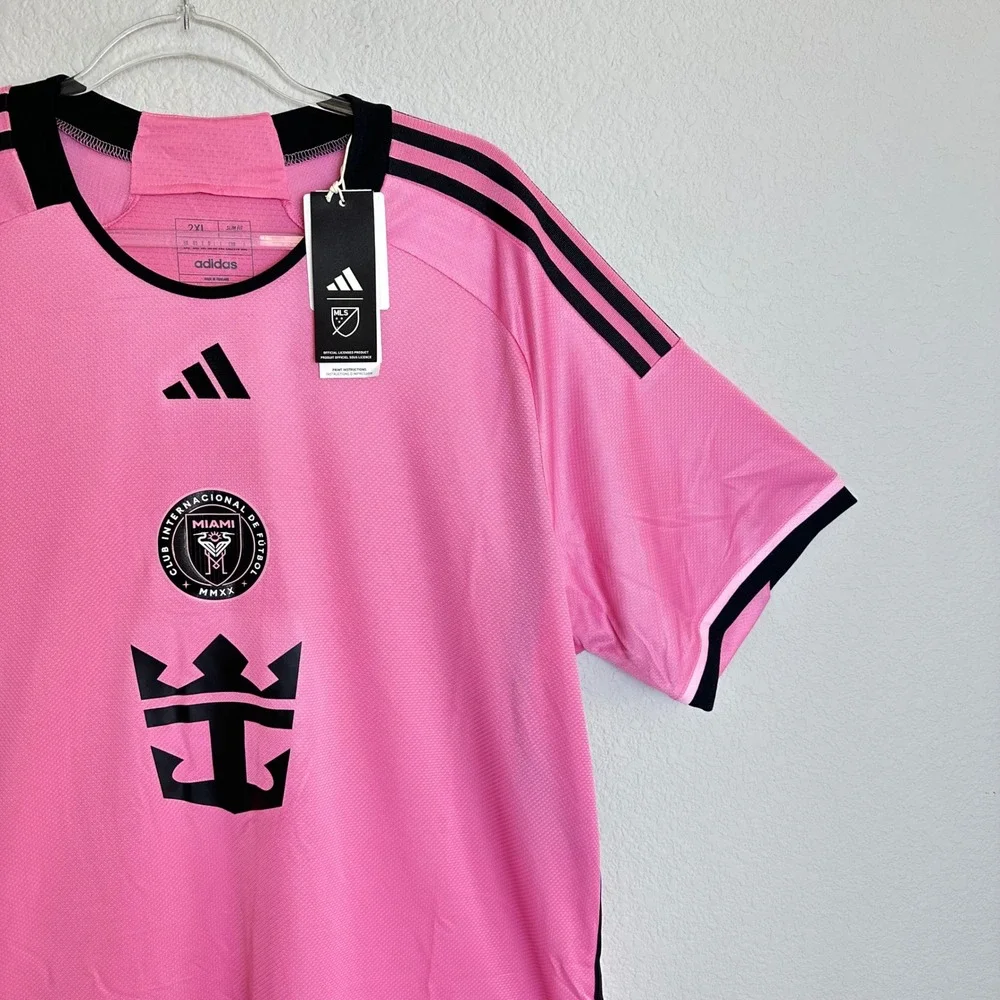Adidas Inter Miami CF 2024 Home Authentic Jersey Pink IU0189 Men 2XL Soccer‎ NEW